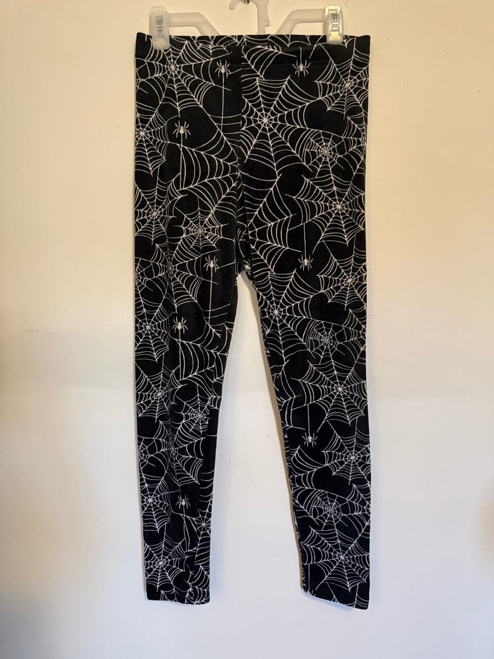 No Boundaries velour spider web leggings Size Juniors L 11-13